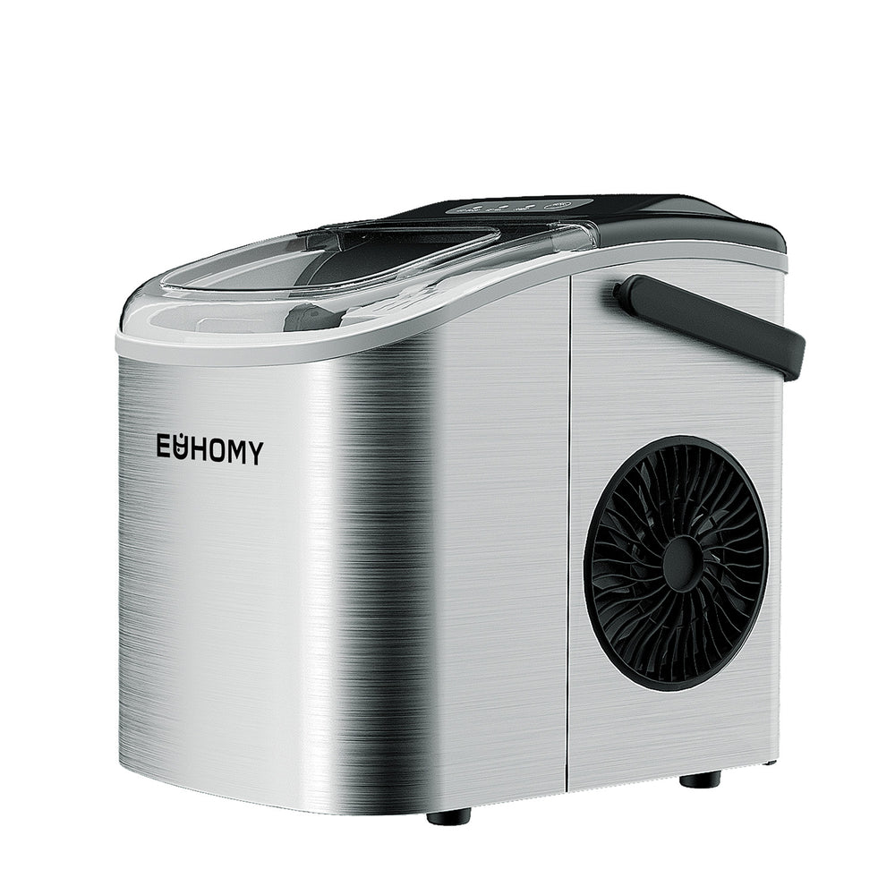 
                      
                        EUHOMY Energy-saving 12'' Silver Bullet Ice Portable Ice Maker with Handle Includes 2 Bottles of Cleaner - Euhomy
                      
                    