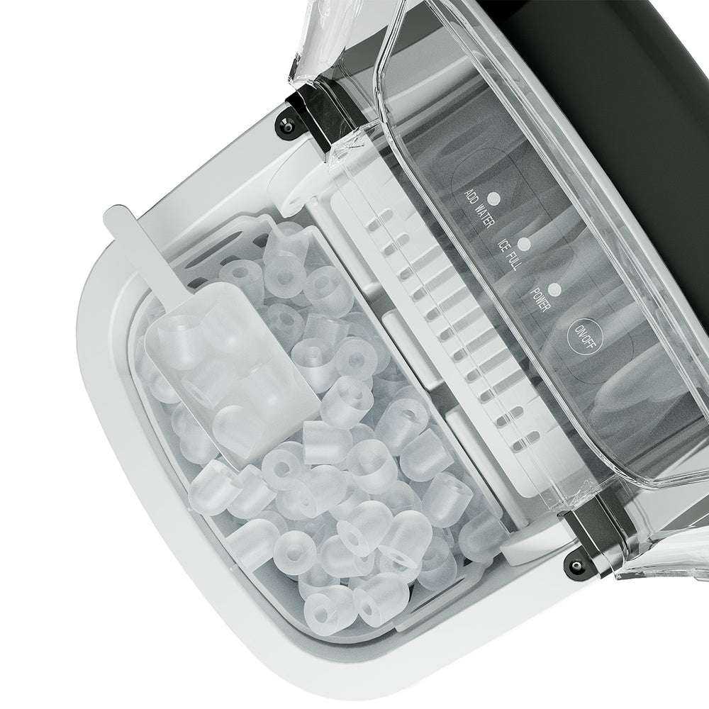 
                      
                        EUHOMY Energy-saving 12'' Silver Bullet Ice Portable Ice Maker with Handle Includes 2 Bottles of Cleaner - Euhomy
                      
                    
