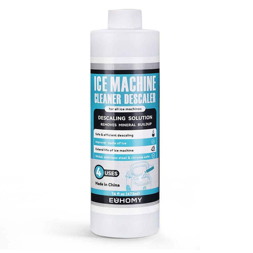 
                      
                        EUHOMY Ice Machine Cleaner Descaler, 16/32 Fl OZ Ice Maker Cleaner (4 Uses Per Bottle), Ideal Universal Descaling Solution for All Brands Ice Maker - Euhomy
                      
                    