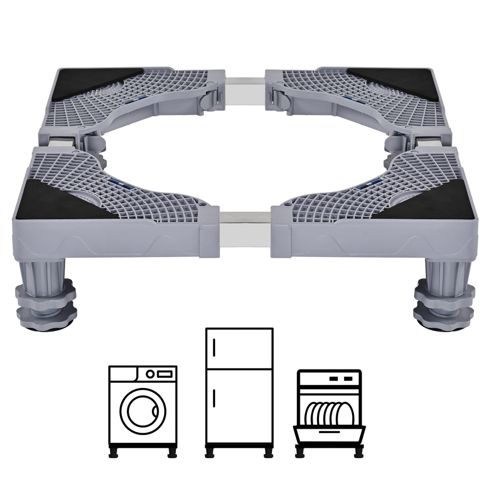 EUHOMY Universal Base Mini Fridge Stand Adjustable Furniture Stand with 4 Power Feet