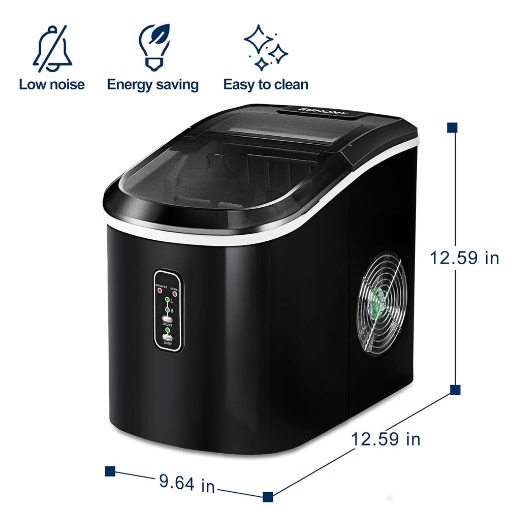 
                      
                        EUHOMY 15'' Bullet Quiet Easy to Clean Ice Maker Machine Includes 2 Bottles of Cleaner - Euhomy
                      
                    