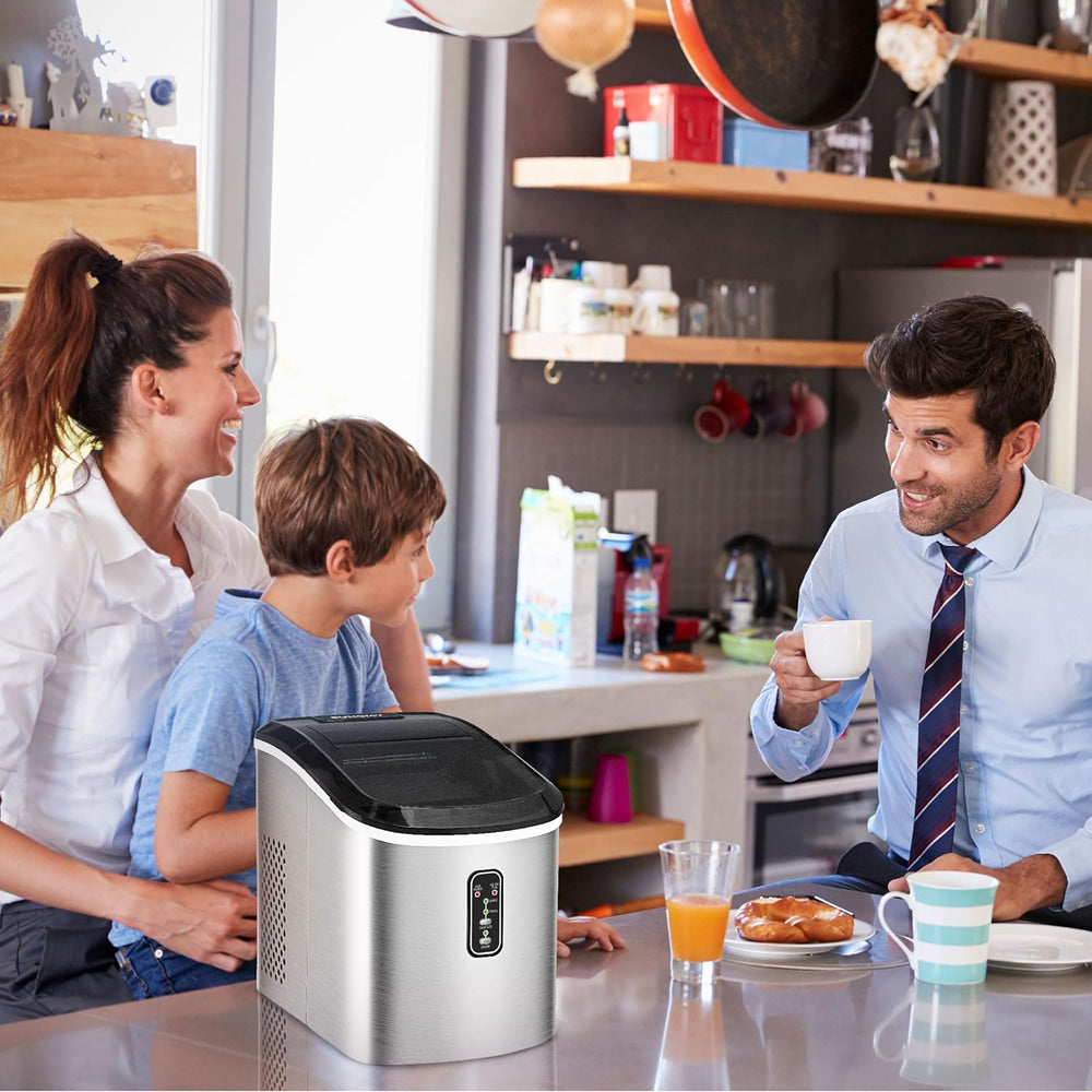 
                      
                        EUHOMY 15'' Bullet Quiet Easy to Clean Ice Maker Machine Includes 2 Bottles of Cleaner - Euhomy
                      
                    