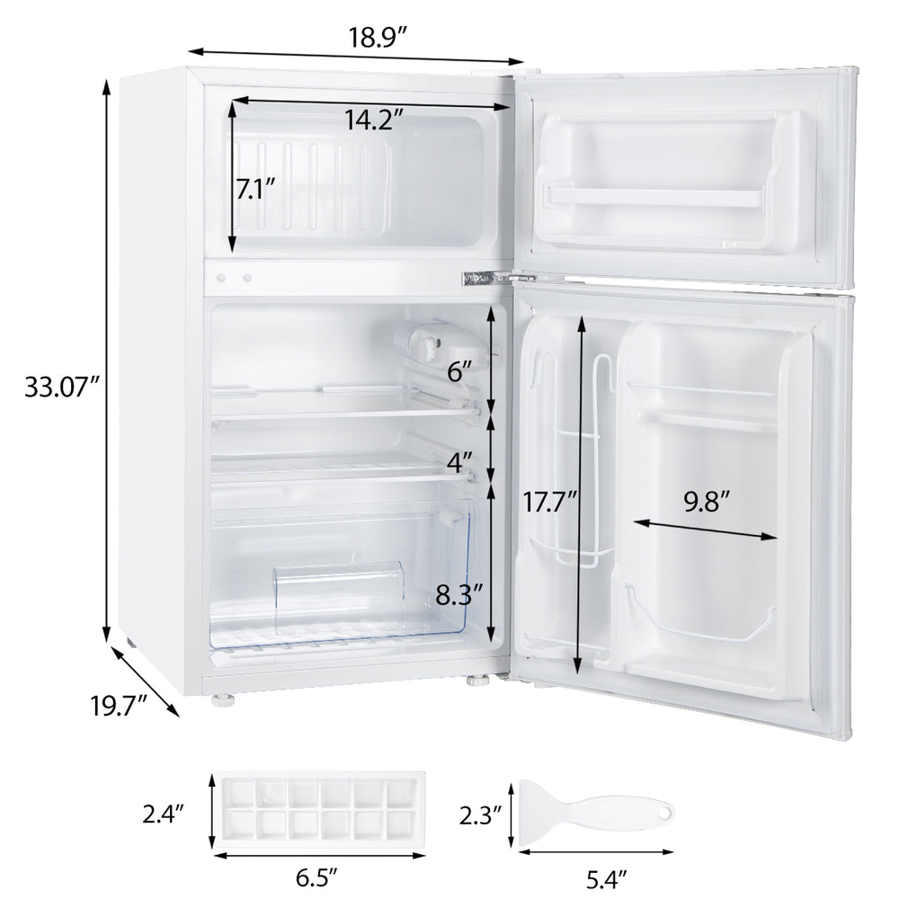
                      
                        EUHOMY 3.2 Cu.Ft Built in & Free Standing Mini Fridge - Euhomy
                      
                    