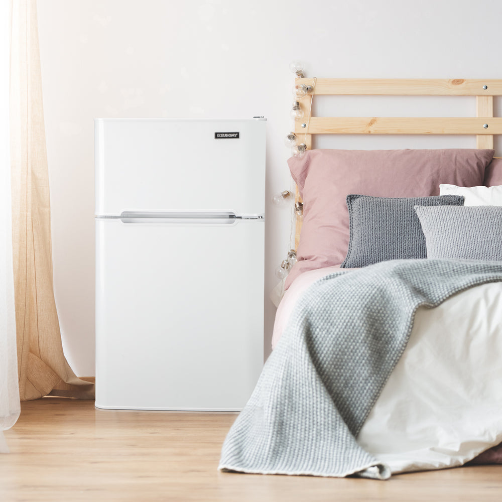 
                      
                        EUHOMY 3.2 Cu.Ft Built in & Free Standing Mini Fridge - Euhomy
                      
                    
